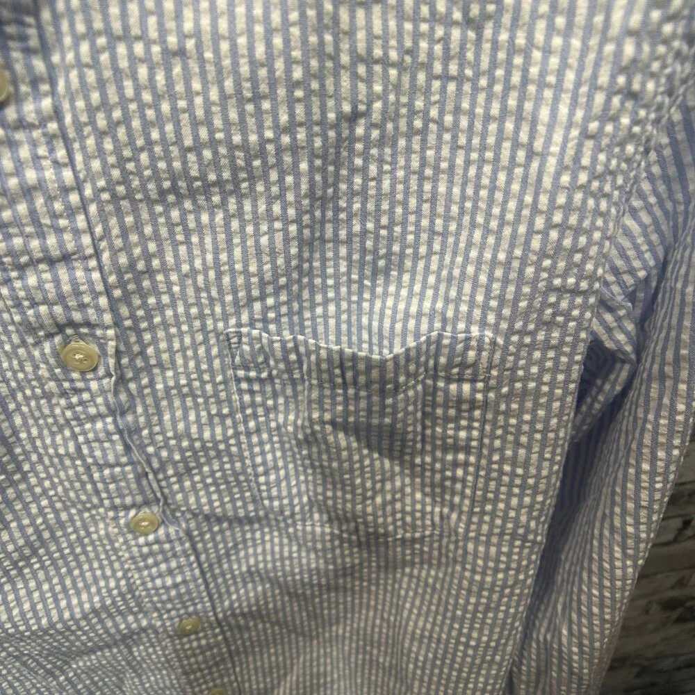 EUC J.Crew Stripped Button Down Shirt Size M